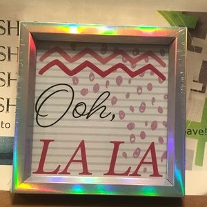 “Ooh, LA LA” Iridescent Hanging Wall Art Decor